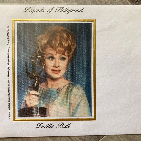 Commemorative Lucille Ball, Legends of Hollywood, Envelope w/ Color Photo/Stamp - Picture 2 of 4